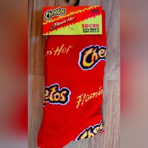 Cheetos Novelty Crew Socks New Size 6-12